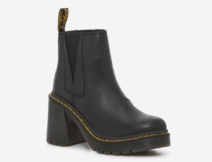 dr martens chunky heel boots